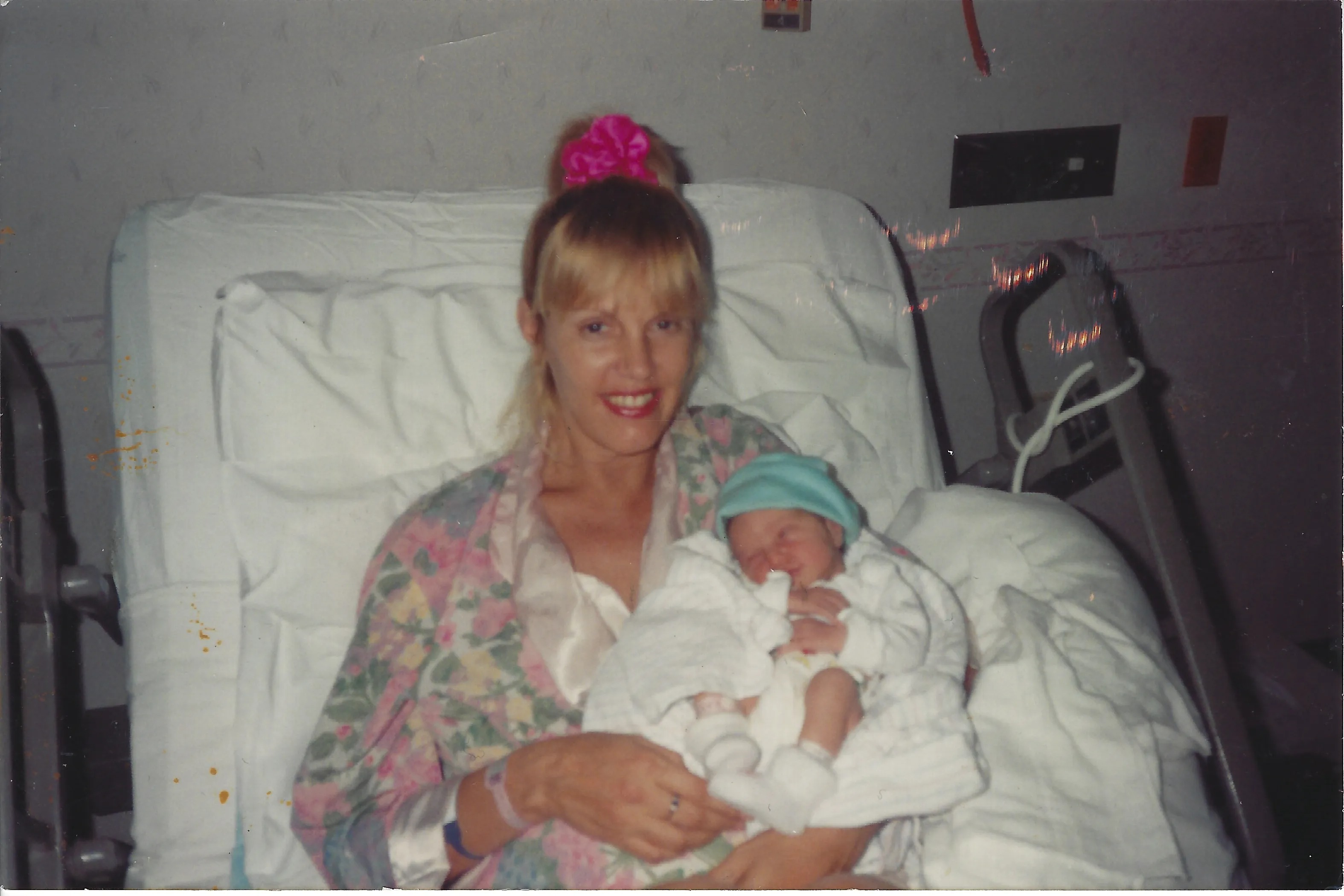 Victoria with baby Christina